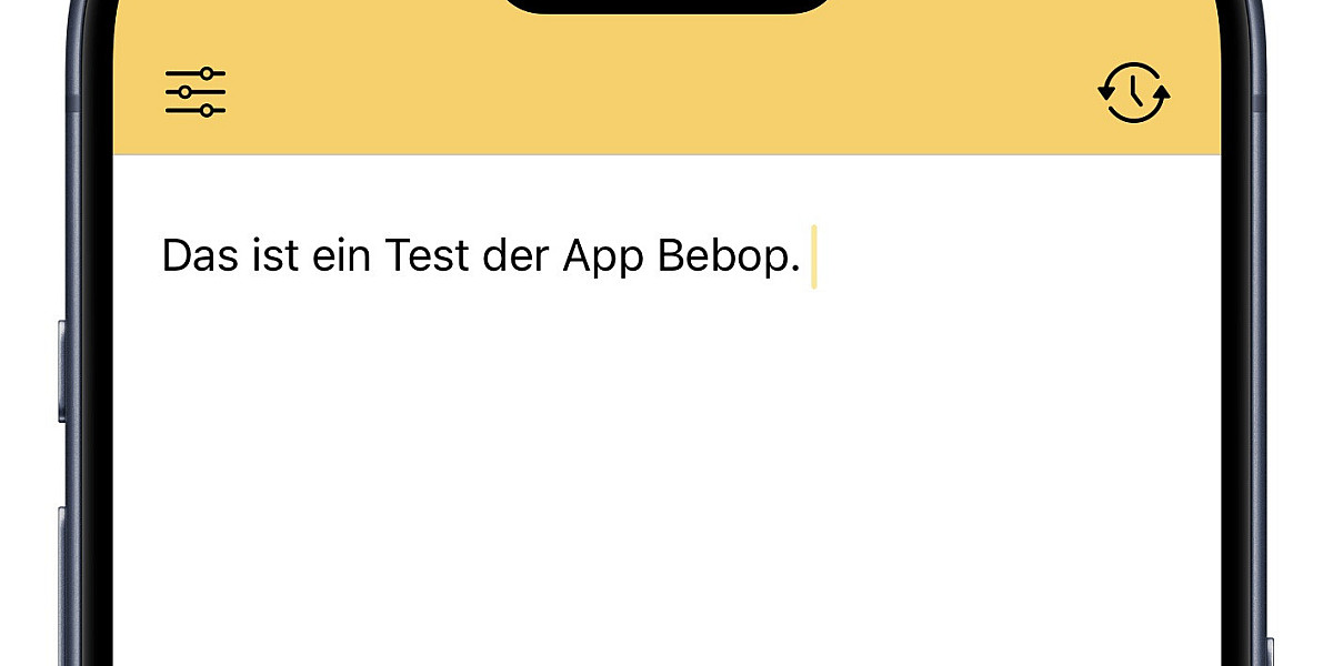 Screenshot der App